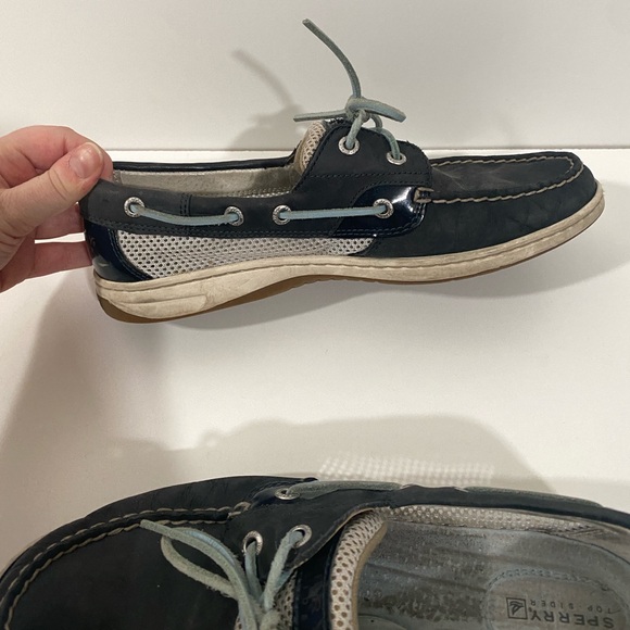 Sperry Top Sider Bluefish Boat Shoes Loafers 9 Women’s Blue Leather - Picture 7 of 11